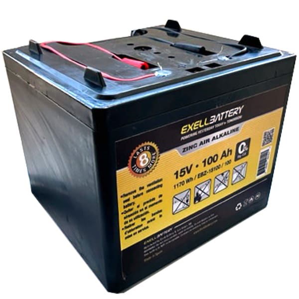 15V 100Ah Zinc Air Alkaline Battery